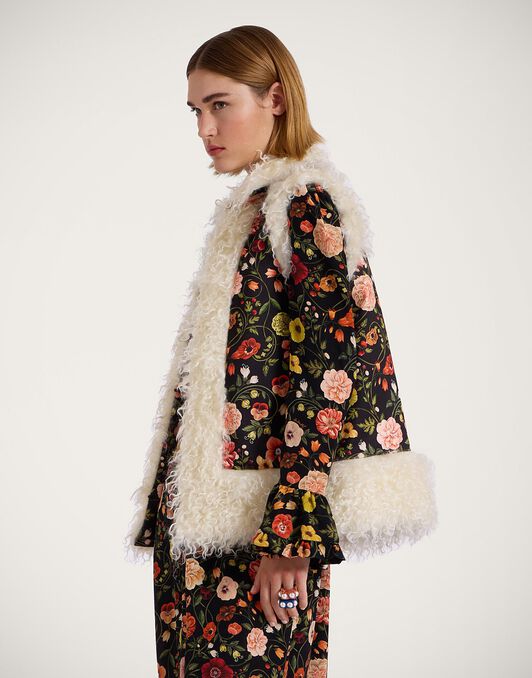 Sleeveless Folk Jacket La DoubleJ: Botticelli Black Sleeveless Folk Jacket La DoubleJ: Botticelli Black JAC0046JER034