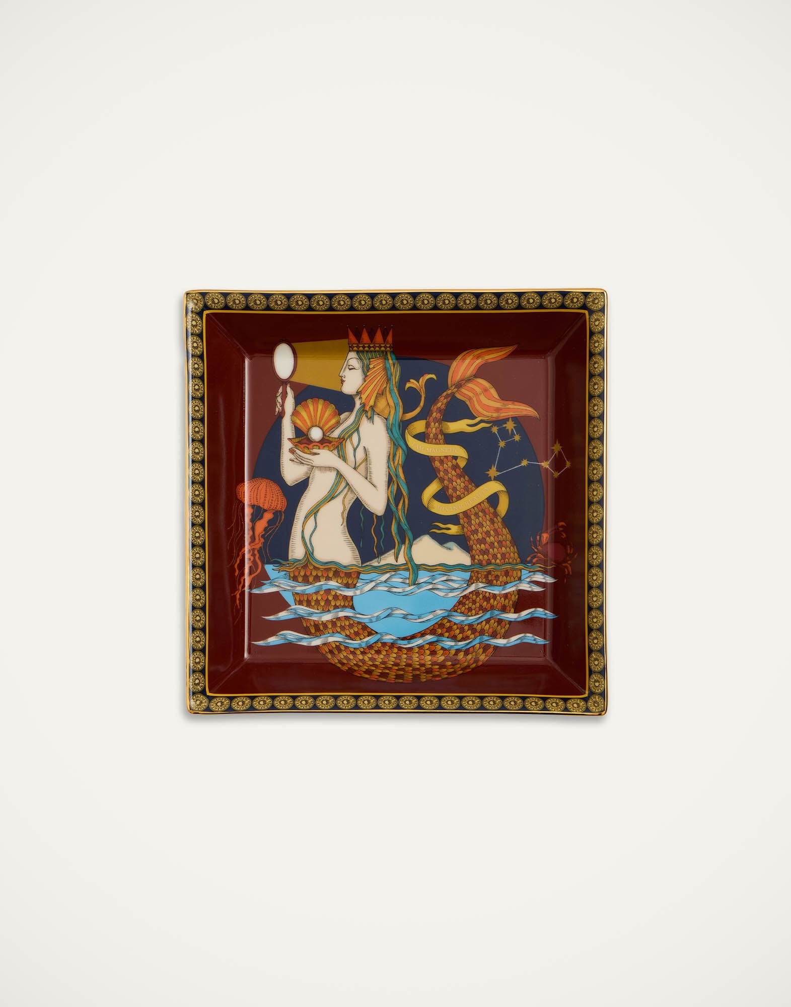Trinket Tray La DoubleJ: The Mermaid Bordeaux Trinket Tray La DoubleJ: The Mermaid Bordeaux TRI0007CER001