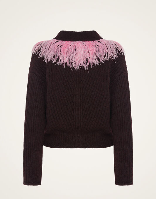 High Kick Cardigan La DoubleJ: Bordeaux High Kick Cardigan La DoubleJ: Bordeaux PUL0175KNI098