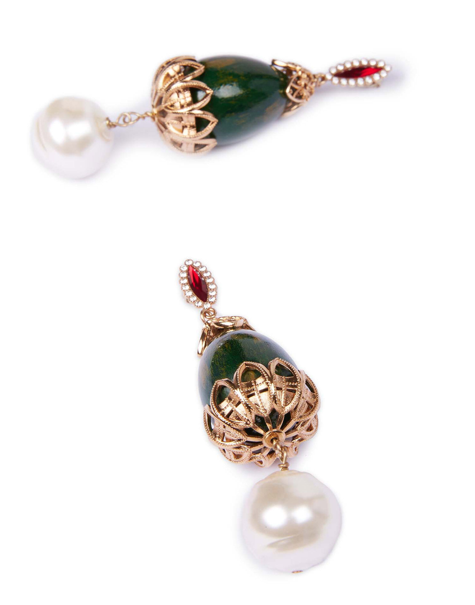Medici Earrings La DoubleJ: Solid Green Medici Earrings LaDoubleJ: Solid Green EAR0006BRA001