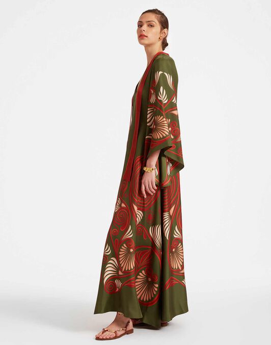 Magnifico Dress La DoubleJ: Kerylos Placée Dark Green Magnifico Dress La DoubleJ: Kerylos Placée Dark Green DRE0232SIL006