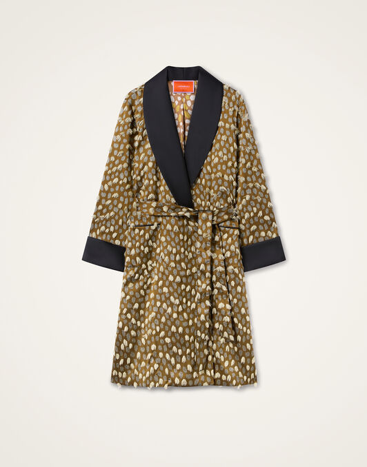 Boudoir Coat La DoubleJ: Spots Caramel JAC0219JCQ155