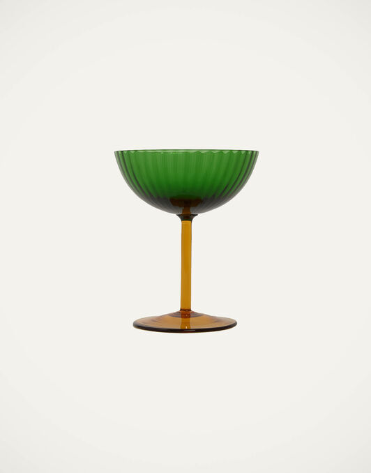 Champagne Coupe Set of 4 La DoubleJ: Rainbow Mix Champagne Coupe Set of 4 La DoubleJ: Rainbow Mix GLA0013MUR001
