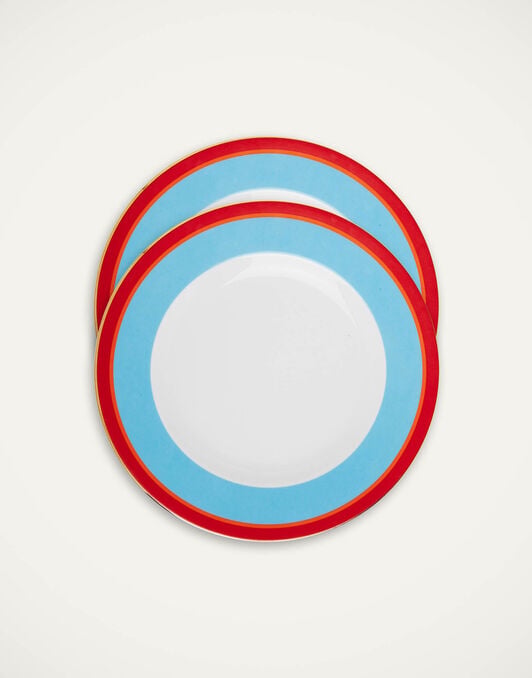 Dinner Plates Set Of 2 La DoubleJ: Rainbow Azure DIN0002CER001