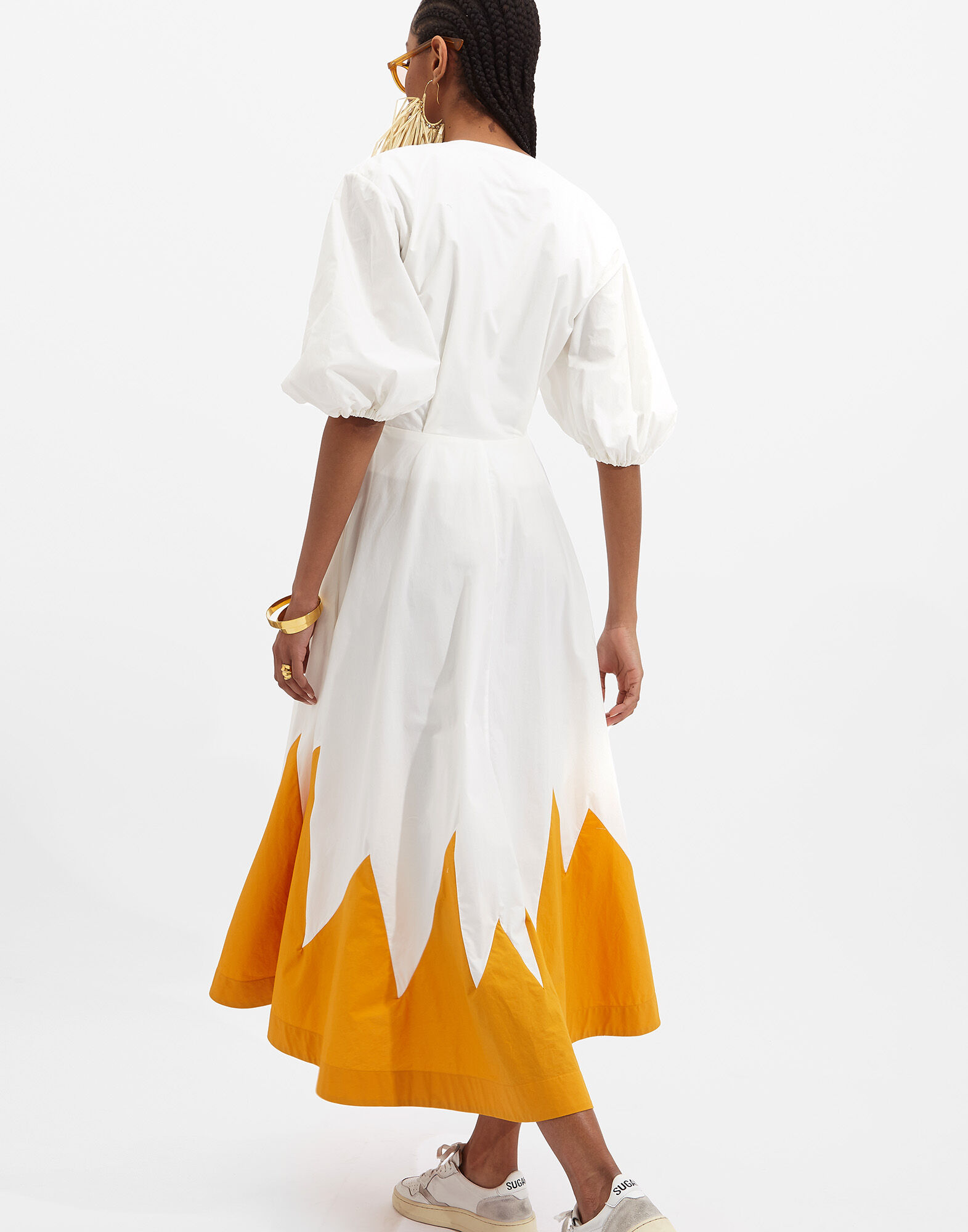 Peek-A-Boo Dress La DoubleJ: Solid White Smoke DRE0356COT001