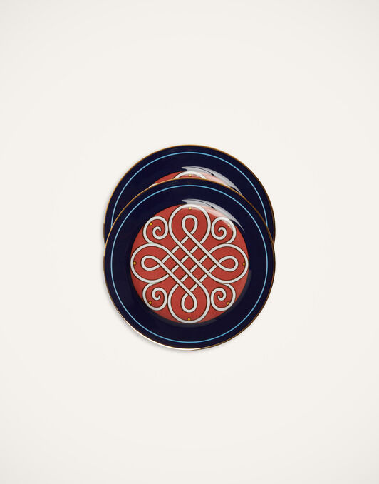Dessert Plates Set Of 2 La DoubleJ: Cortile Blue Dessert Plates Set Of 2 La DoubleJ: Cortile Blue DIS0063CER001