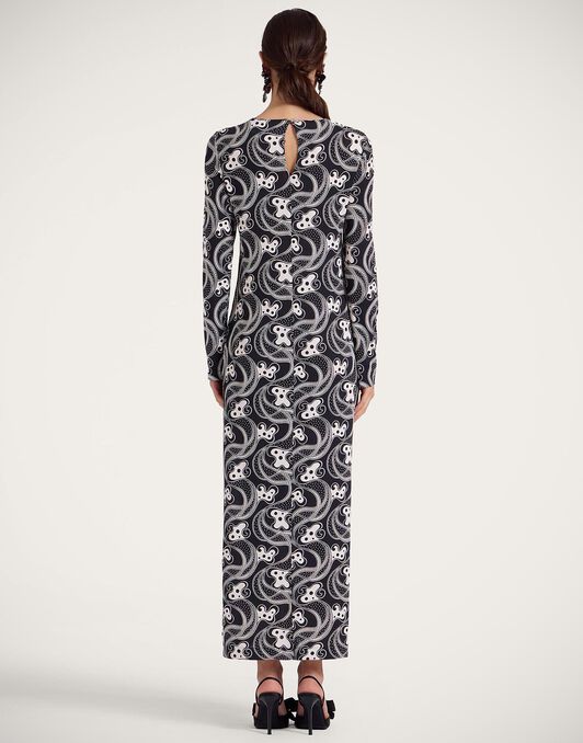 Long Sleeve Swing Dress La DoubleJ: Aperol Black & White Long Sleeve Swing Dress La DoubleJ: Aperol Black & White DRE0831JER027
