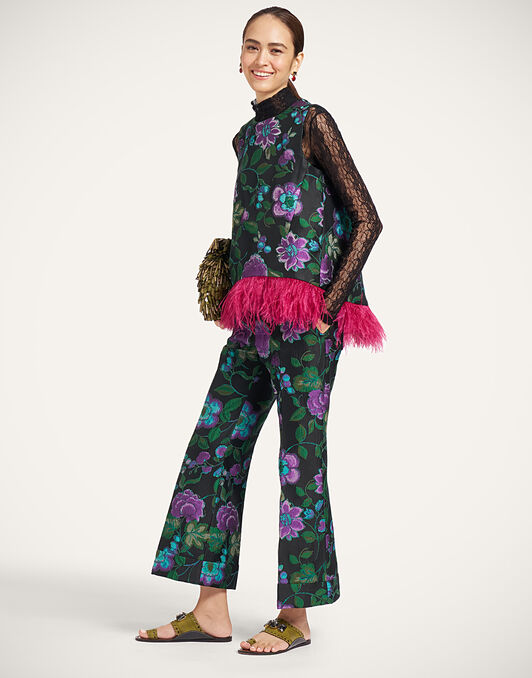 La Scala Top La DoubleJ: Botanical Black TOP0013JCQ144