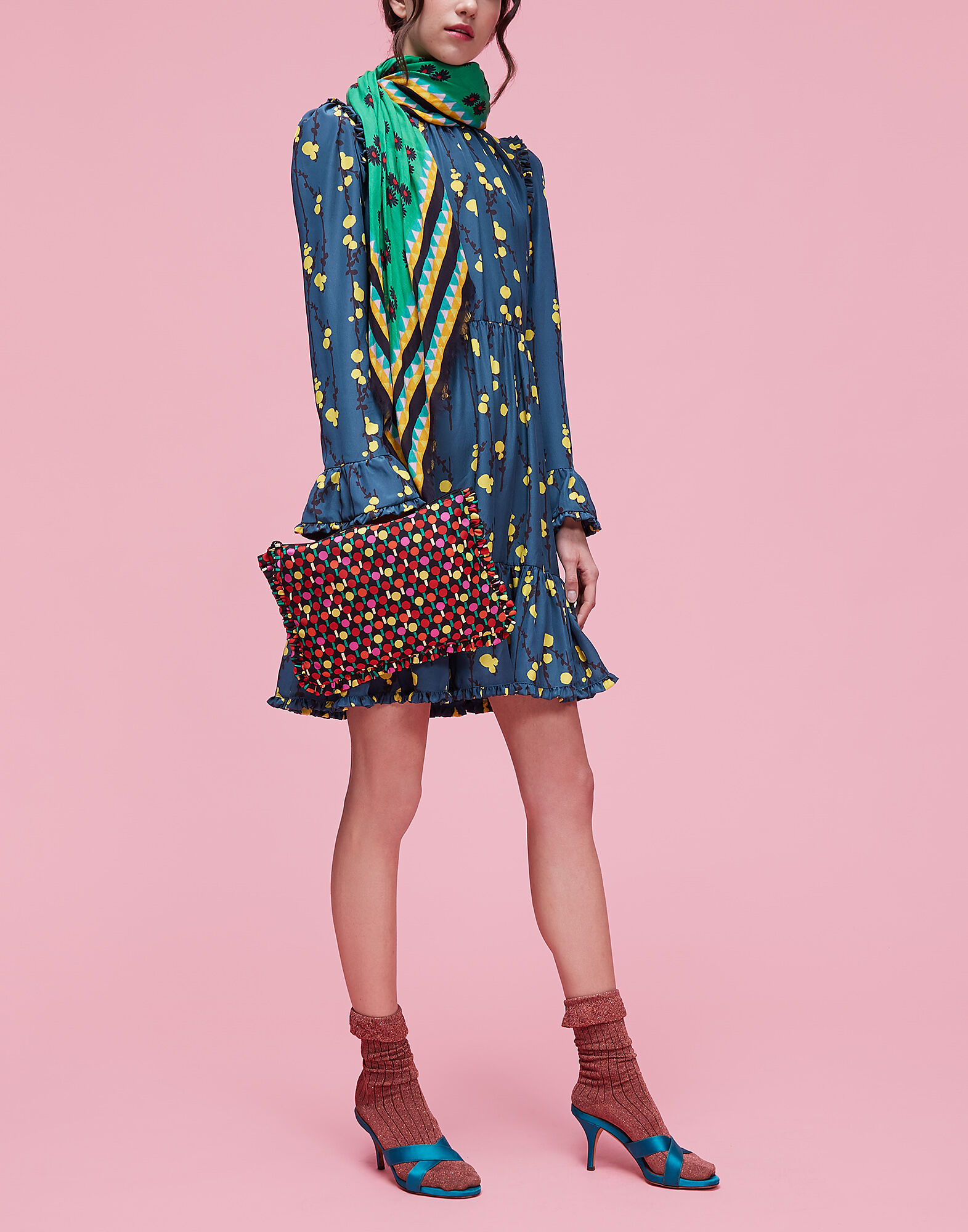 Hand Pochette La DoubleJ: Ping Pong Multicolor Hand Pochette LaDoubleJ: Ping Pong Multicolor BAG0002NYL001