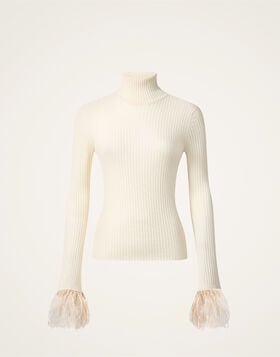 High Kick Top La DoubleJ: Solid Off White High Kick Top La DoubleJ: Solid Off White PUL0167KNI091
