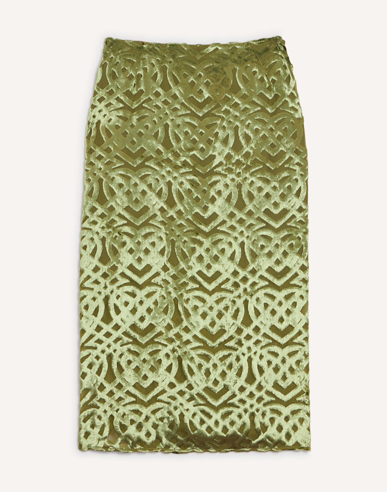 Drape Skirt La DoubleJ: Verona Green SKI0210VEL021
