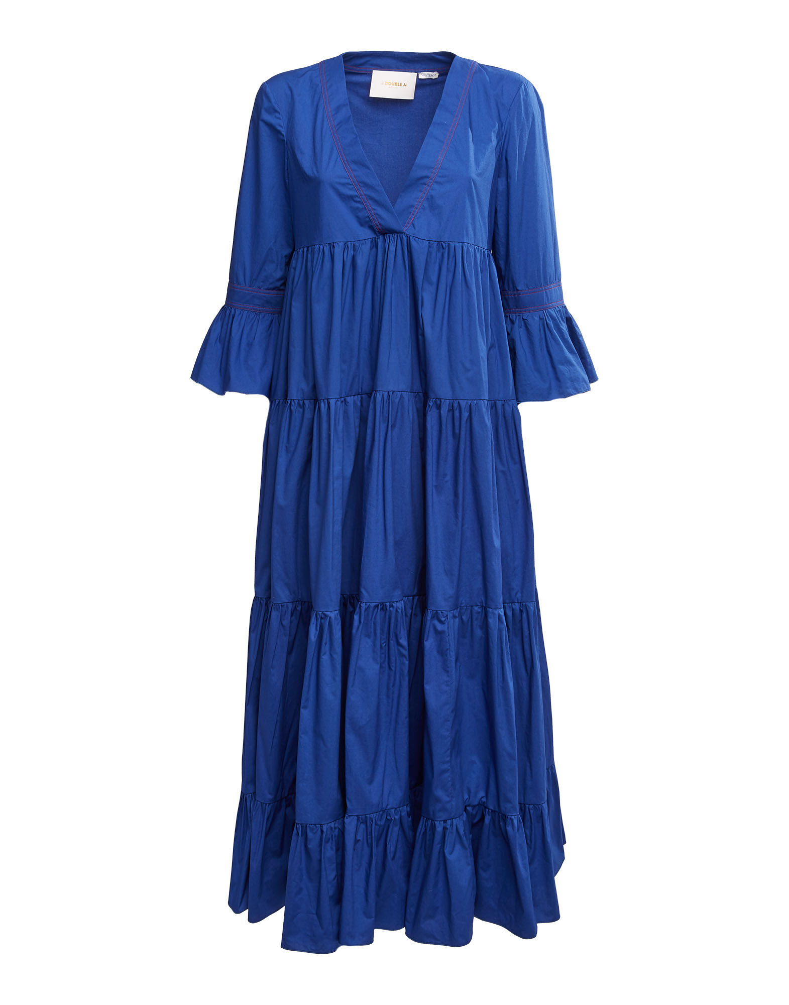 Jennifer Jane Dress La DoubleJ: Solid Blue Jennifer Jane Dress LaDoubleJ: Solid Blue DRE0114COT001