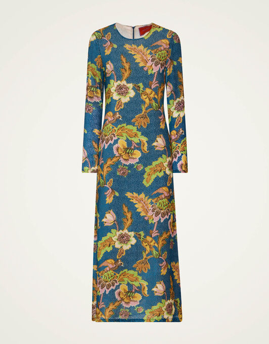 Long Sleeve Swing Dress La DoubleJ: Lark Blue DRE0184DEV001