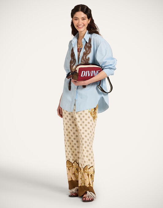 Better Than Your Boyfriend's Shirt La DoubleJ: Solid Light Blue SHI0177COT082