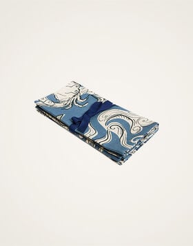 Large Napkins Set Of 2 La DoubleJ: Cosmos Light Blue NAP0017LIN008