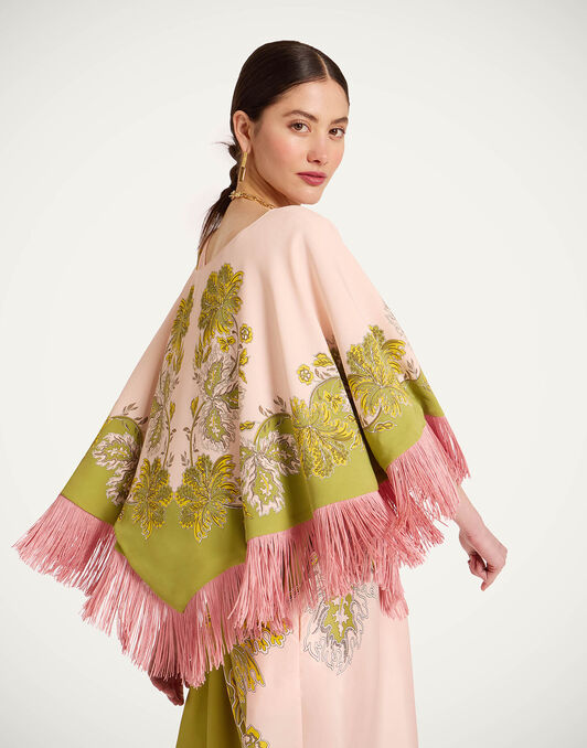 Mini Poncho La DoubleJ: Swathe Placée Pink Mini Poncho La DoubleJ: Swathe Placée Pink SCA0077VIS011