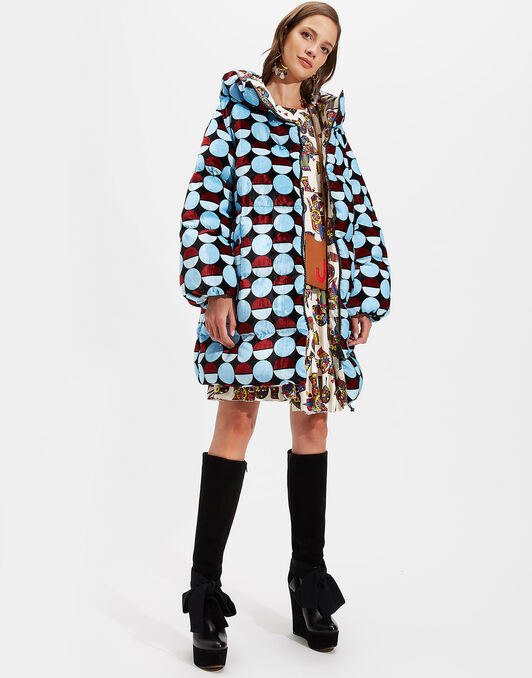 Reversible Cocoon Puffer LaDoubleJ: Sfere Azzurro DOW0004VEL004