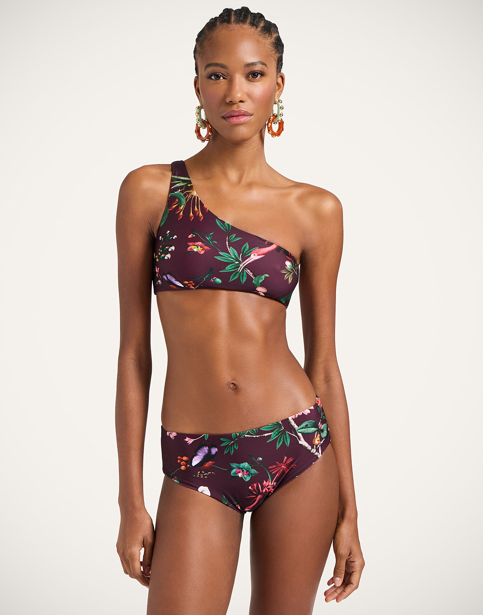 Goddess Bikini Top La DoubleJ: Zooflora Mini Burgundy Goddess Bikini Top La DoubleJ: Zooflora Mini Burgundy SWI0024LYC001