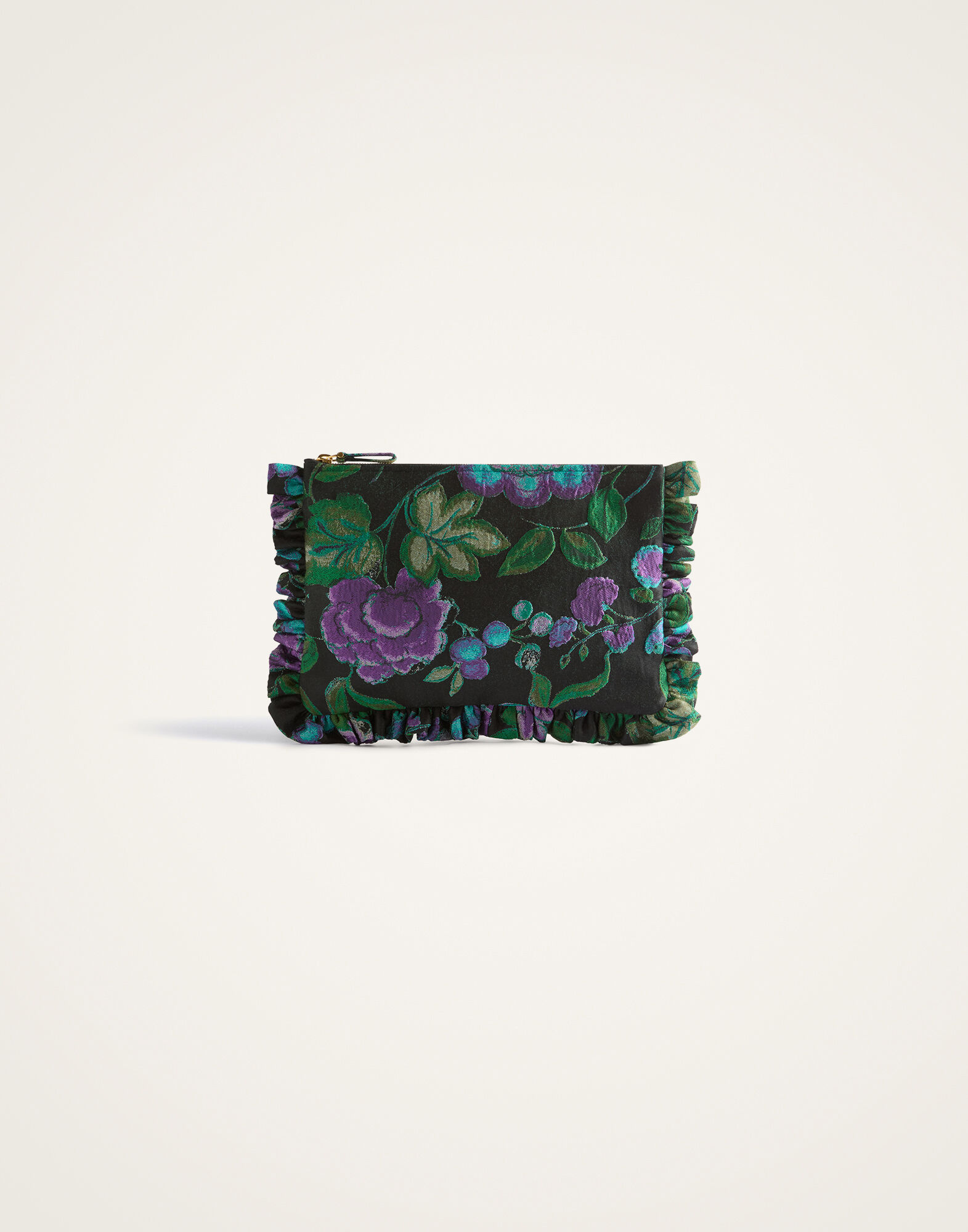 Hand Pochette La DoubleJ: Botanical Black BAG0059JCQ144
