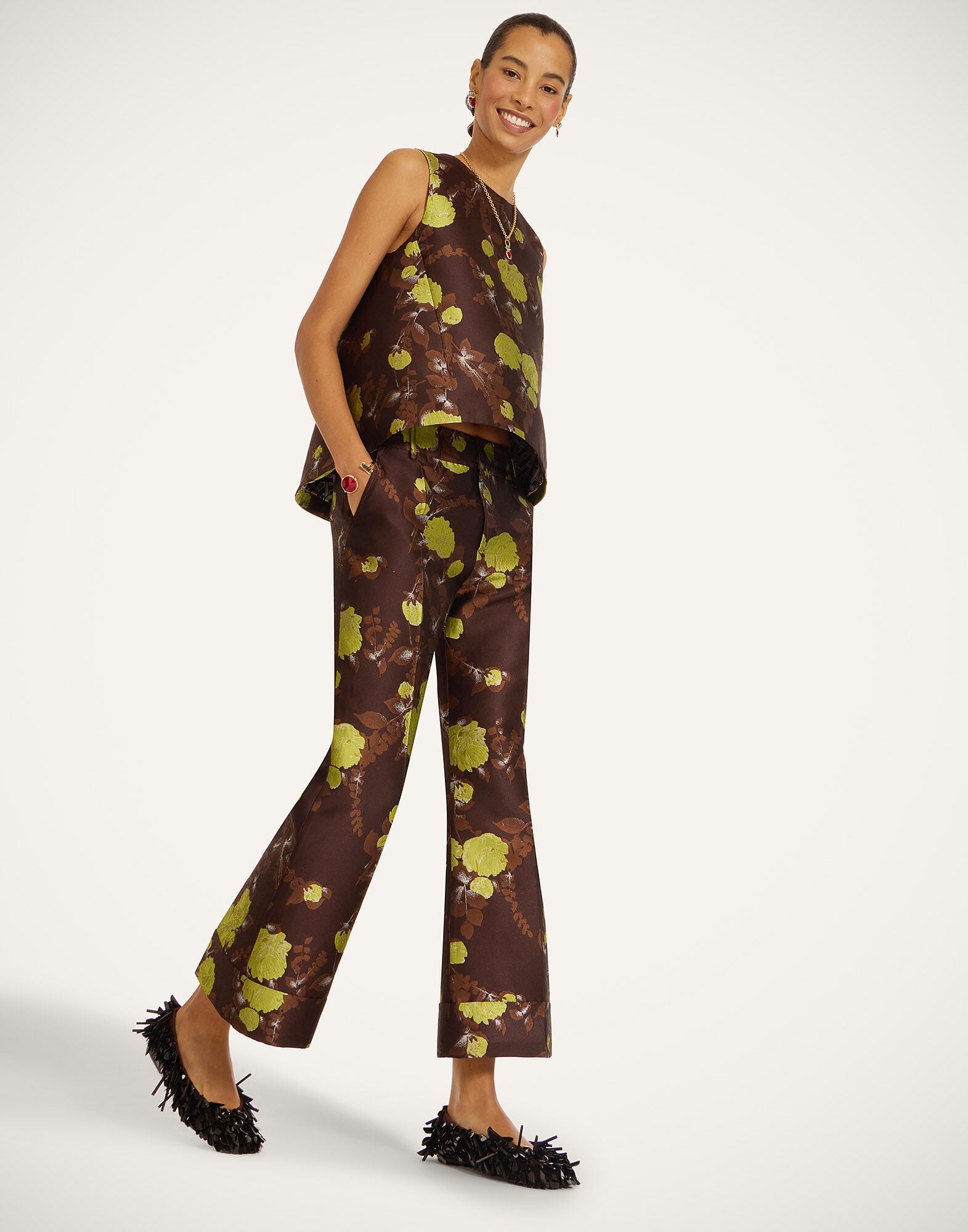 Women's Hendrix Pants in Devon Brown | La DoubleJ