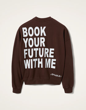 Off Court Sweatshirt La DoubleJ: Solid Brown SWE0035JER054