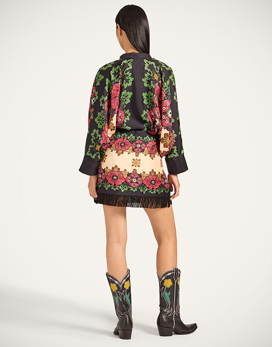 Foulard Mini Skirt La DoubleJ: Bounty Placée Red Foulard Mini Skirt La DoubleJ: Bounty Placée Red SKI0185SAB001