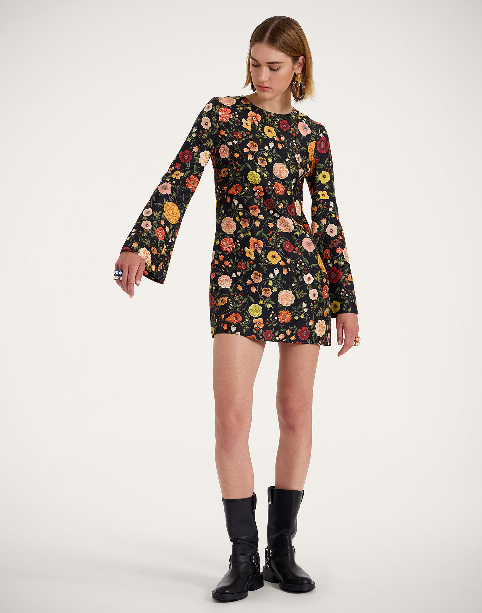 Mini Supreme Swing Dress La DoubleJ: Botticelli Black Mini Supreme Swing Dress La DoubleJ: Botticelli Black DRE0652SIL001