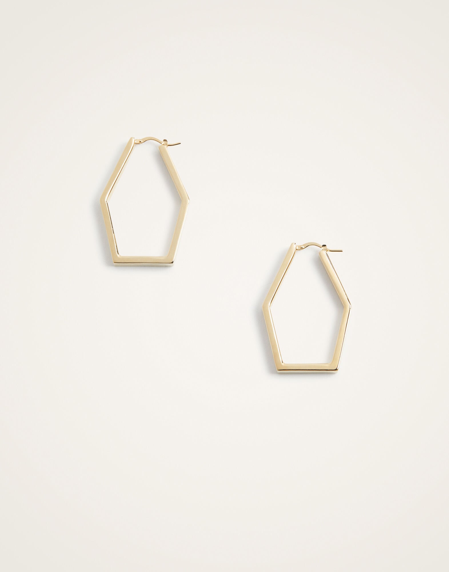 Portal Hoops La DoubleJ: 24k Gold Plate Portal Hoops La DoubleJ: 24k Gold Plate EAR0053BRA003