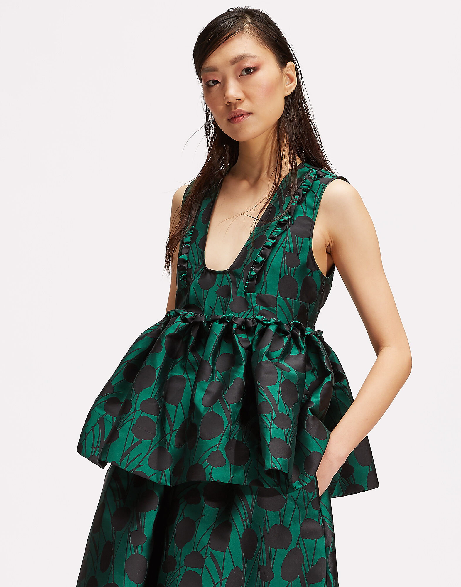 Casati Top La DoubleJ: Moses Verde Casati Top LaDoubleJ: Moses Verde TOP0004RAS002