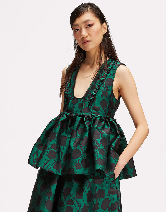 Casati Top La DoubleJ: Moses Verde Casati Top LaDoubleJ: Moses Verde TOP0004RAS002