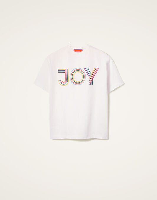 House T-Shirt La DoubleJ: Joy Off White House T-Shirt La DoubleJ: Joy Off White TSH0056JER032