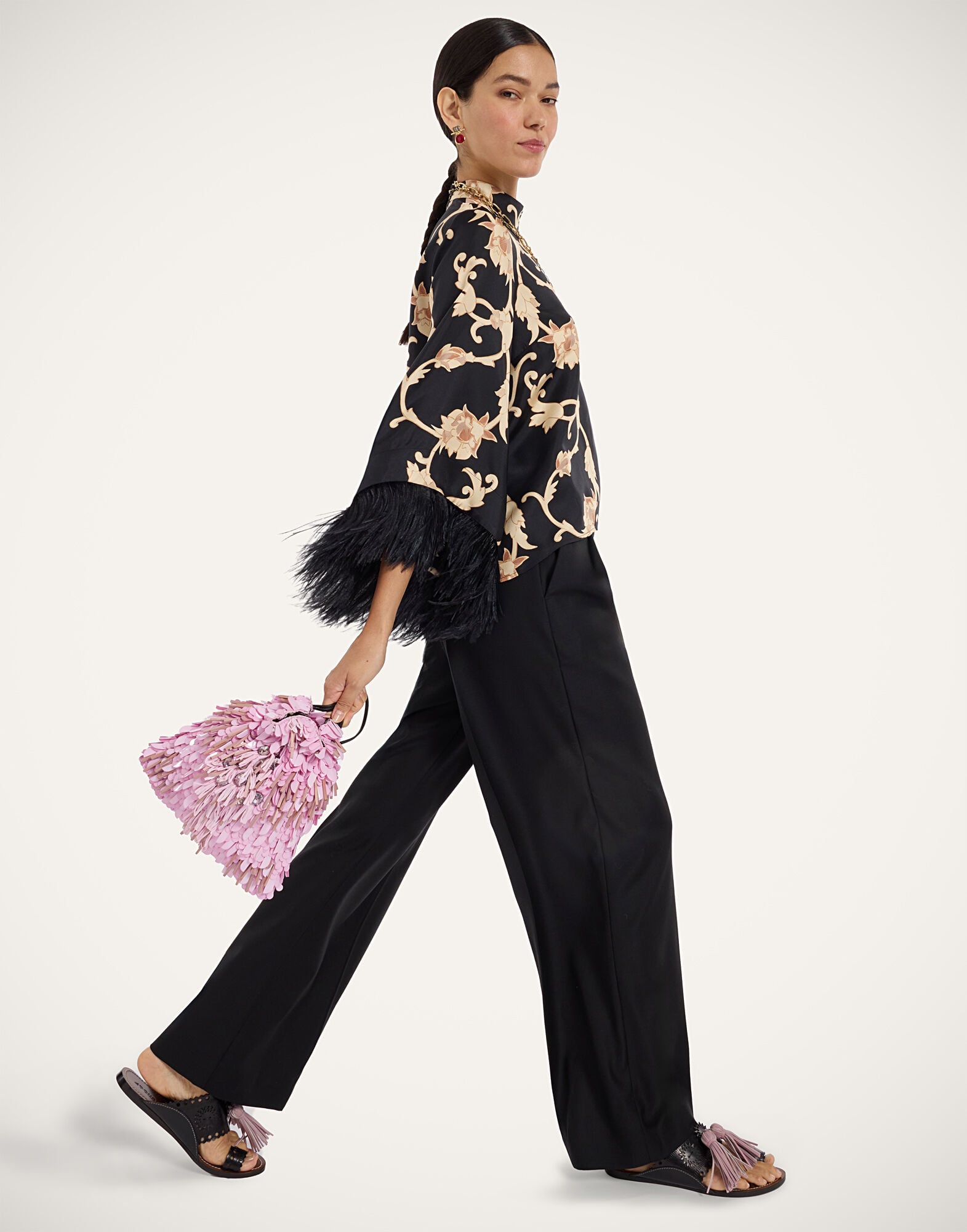 Make An Exit Top La DoubleJ: Buttercup Black TOP0104SIL001