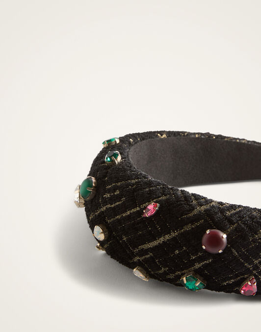 Medici Headband La DoubleJ: Bicolor Black HEB0026WOL040