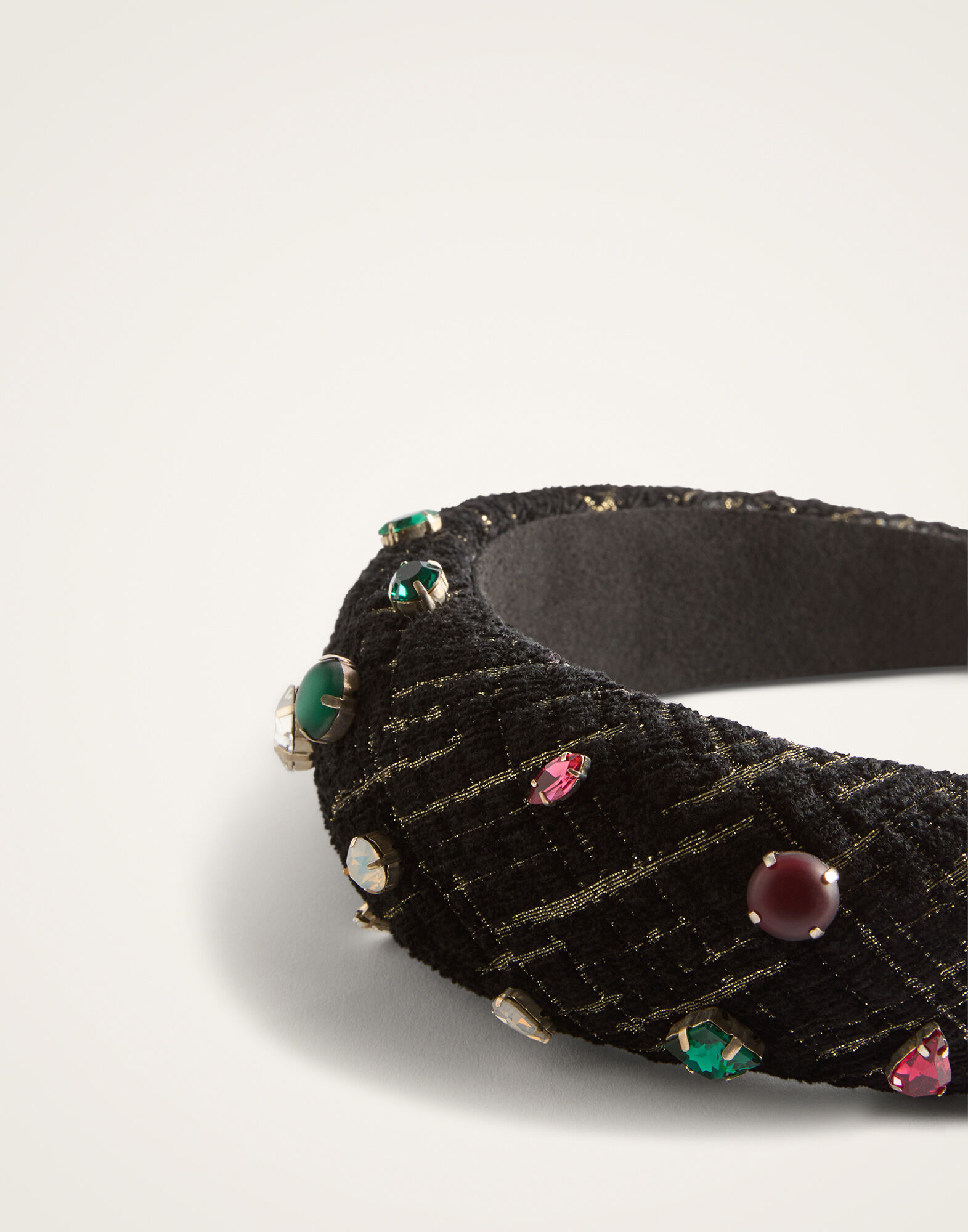 Medici Headband La DoubleJ: Bicolor Black HEB0026WOL040