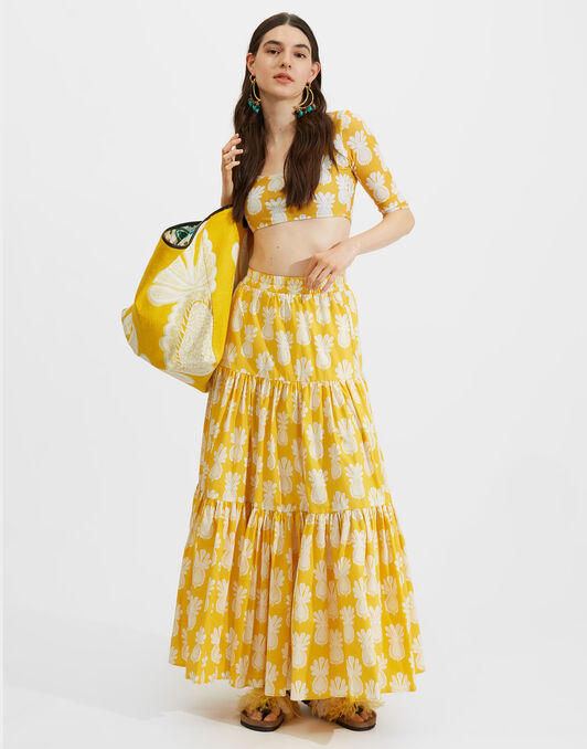 Big Skirt La DoubleJ: Pineapple Big Skirt LaDoubleJ: Pineapple SKI0001COT020