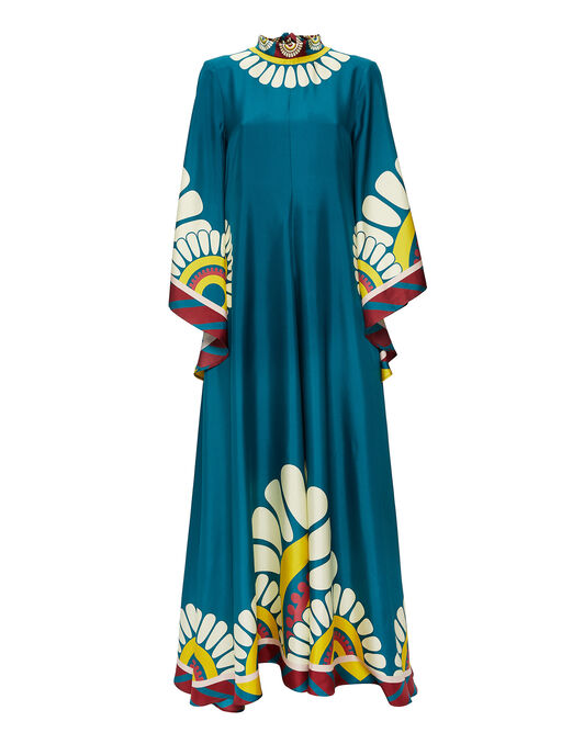 Magnifico Dress La DoubleJ: Blue Solar Placée Magnifico Dress La DoubleJ: Blue Solar Placée DRE0232SIL006