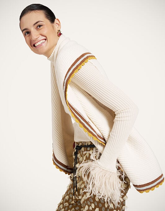 Circle Vest La DoubleJ: Solid Off White Circle Vest La DoubleJ: Solid Off White PUL0423KNI231