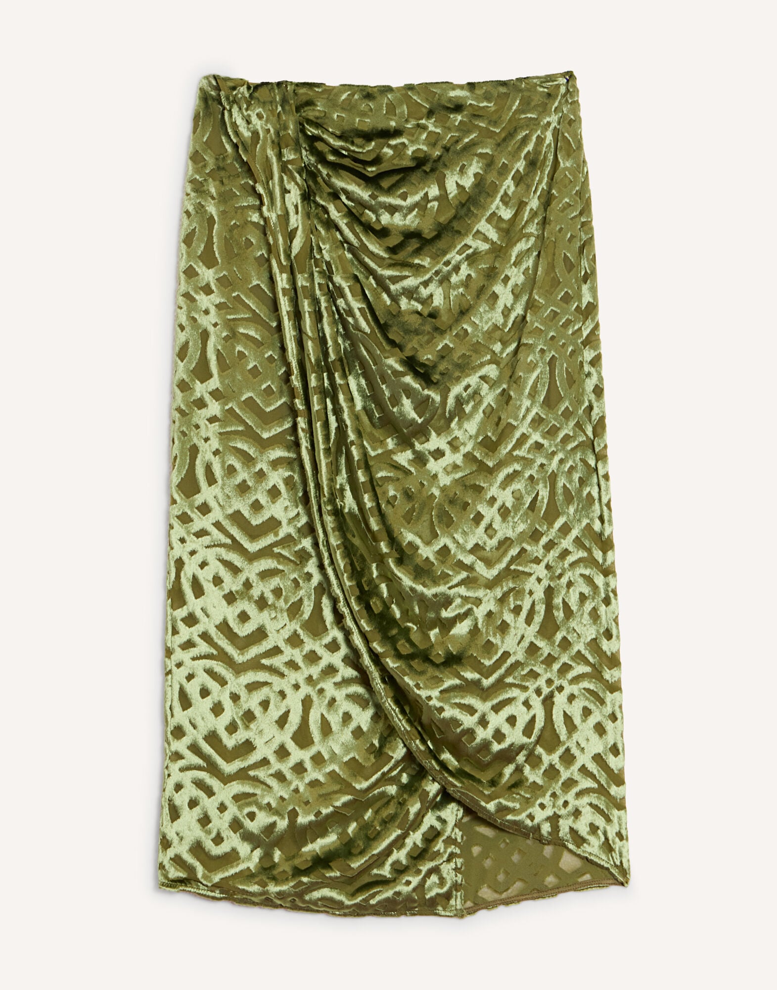 Drape Skirt La DoubleJ: Verona Green SKI0210VEL021