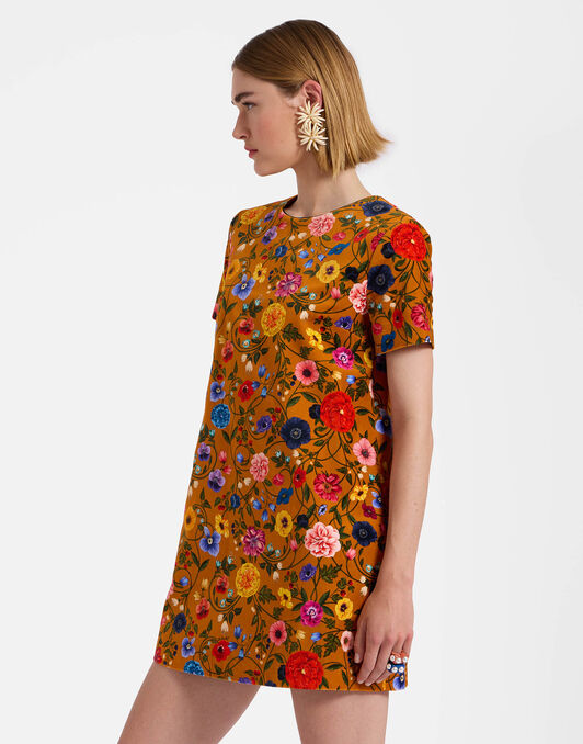 Mini Swing Dress La DoubleJ: Botticelli Rust Mini Swing Dress La DoubleJ: Botticelli Rust DRE0658VEL001