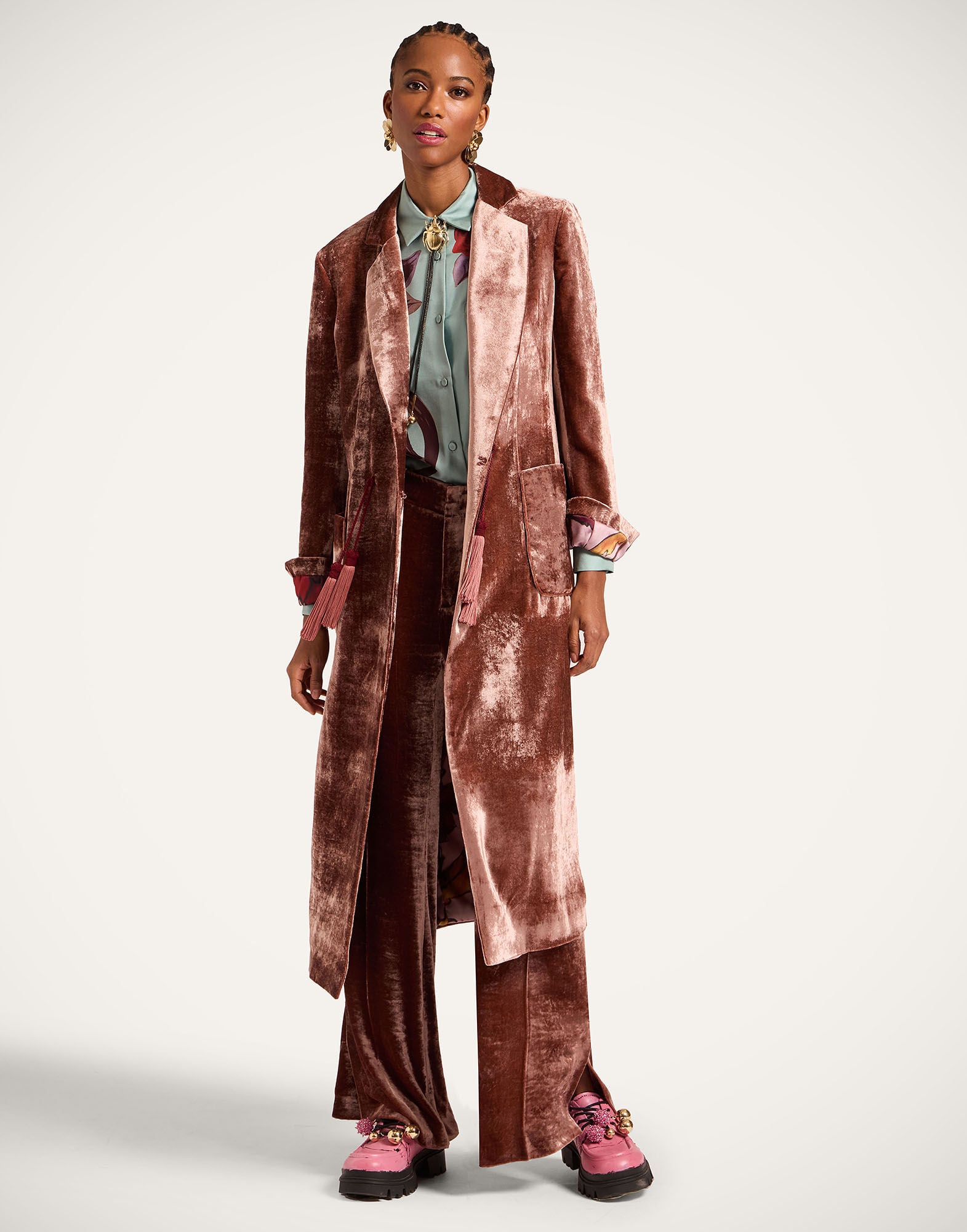 Duster Coat La DoubleJ: Solid Dusty Pink JAC0203SAB001