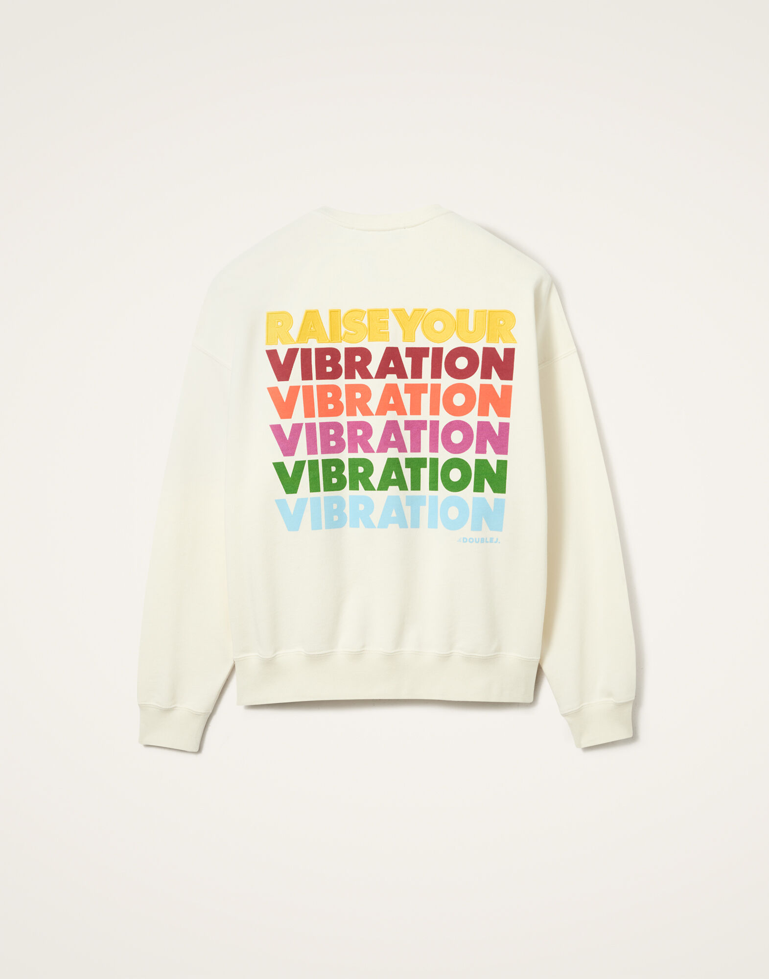 House Sweatshirt La DoubleJ: Raise Your Vibration Off White House Sweatshirt La DoubleJ: Raise Your Vibration Off White SWE0038JER033