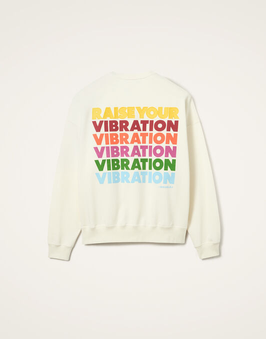 House Sweatshirt La DoubleJ: Raise Your Vibration Off White House Sweatshirt La DoubleJ: Raise Your Vibration Off White SWE0038JER033