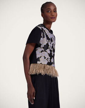La Scala Tee La DoubleJ: Lark Black TSH0041JCQ099