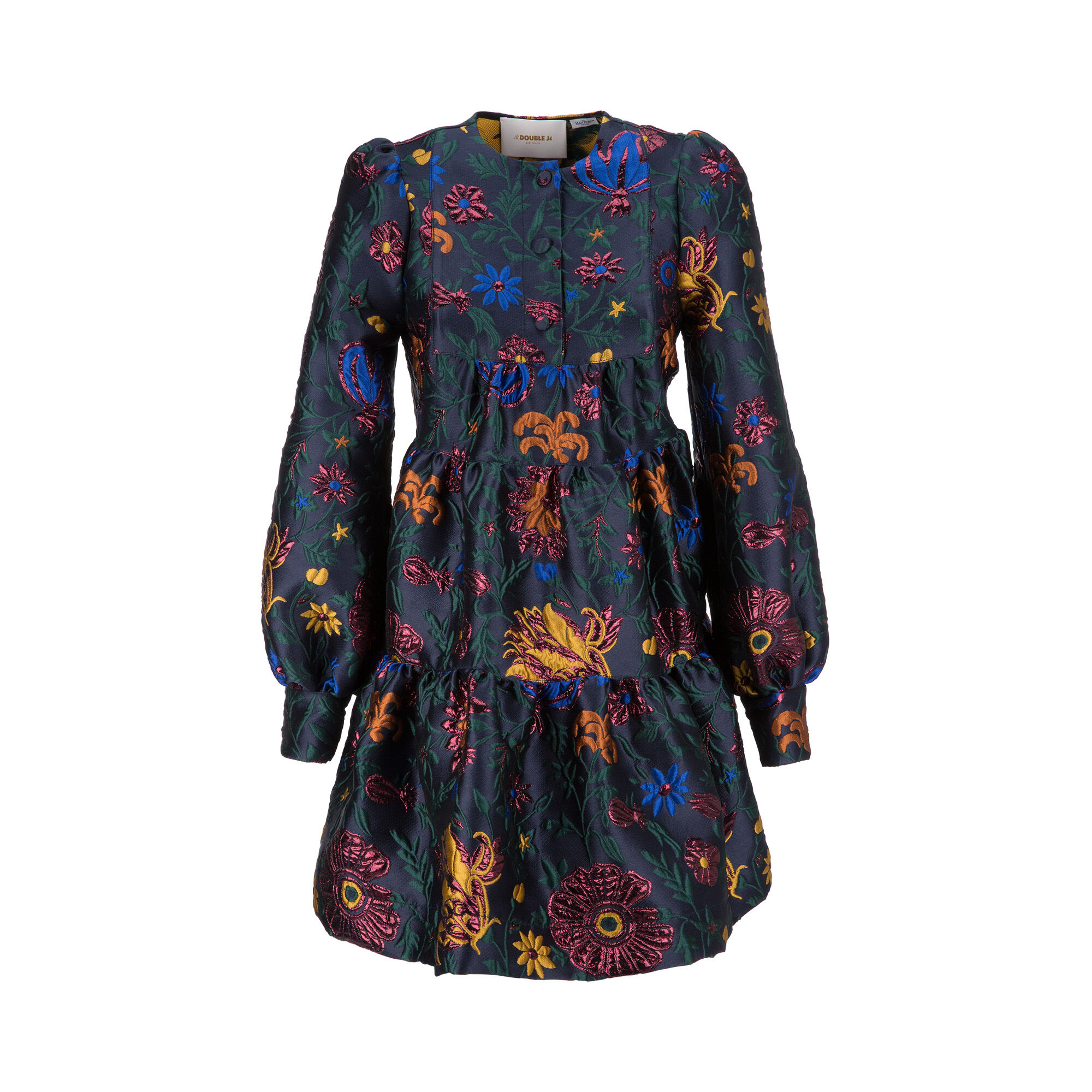 Peasant Dress LaDoubleJ: Dragonflower Lurex fw18_look_23