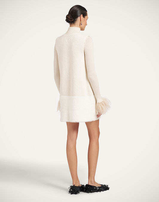 Frosty Cream Soda Tunic La DoubleJ: Solid Off White DRE1170KNI232