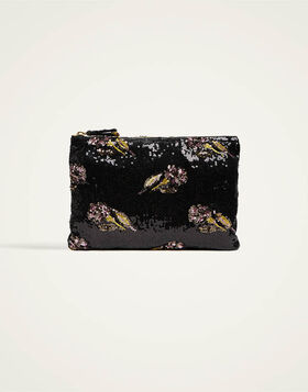 Ruffle Pochette La DoubleJ: Mayfair Black BAG0071PAI007