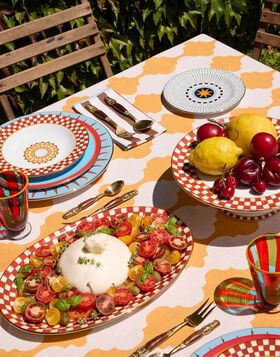 Oval Platter La DoubleJ: Apollo Brick PLA0002CER001
