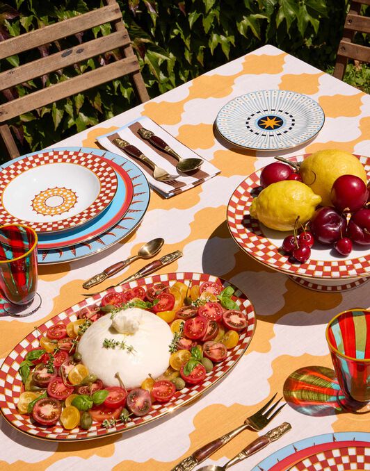 Oval Platter La DoubleJ: Apollo Brick Oval Platter La DoubleJ: Apollo Brick PLA0002CER001