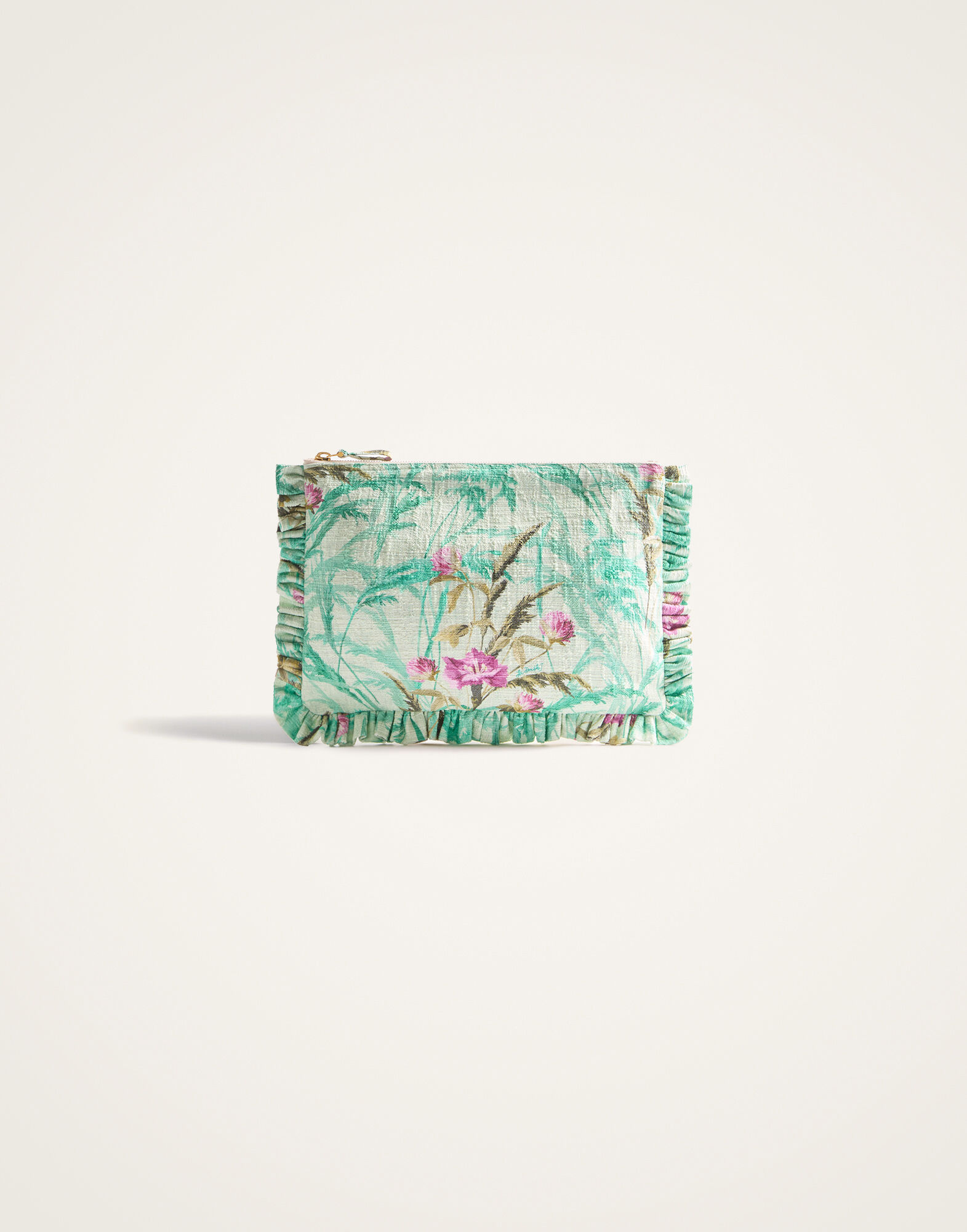 Hand Pochette La DoubleJ: Heath Mint Hand Pochette La DoubleJ: Heath Mint BAG0059COT005