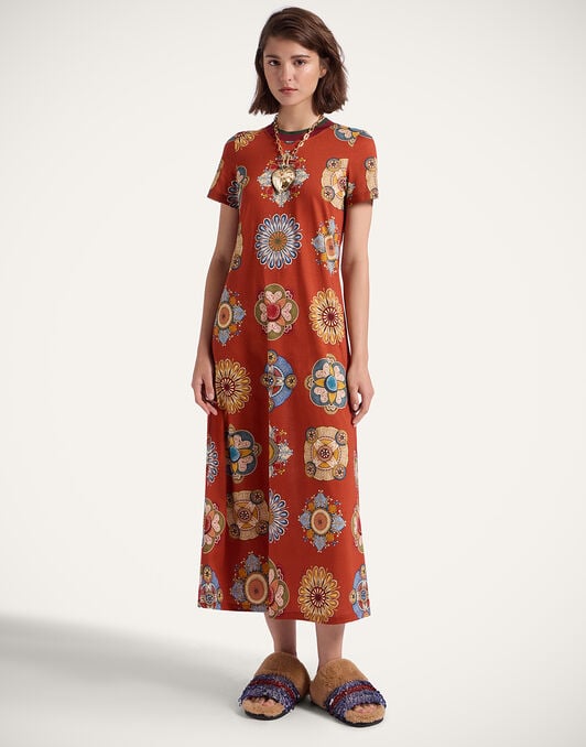 Sporty Swing Dress La DoubleJ: Nucleus Rust Sporty Swing Dress La DoubleJ: Nucleus Rust DRE0247JER002